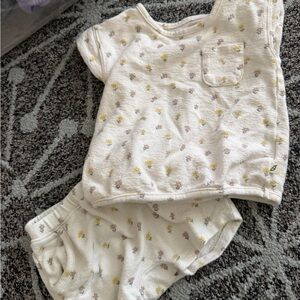 Kids Cream Pajama Set